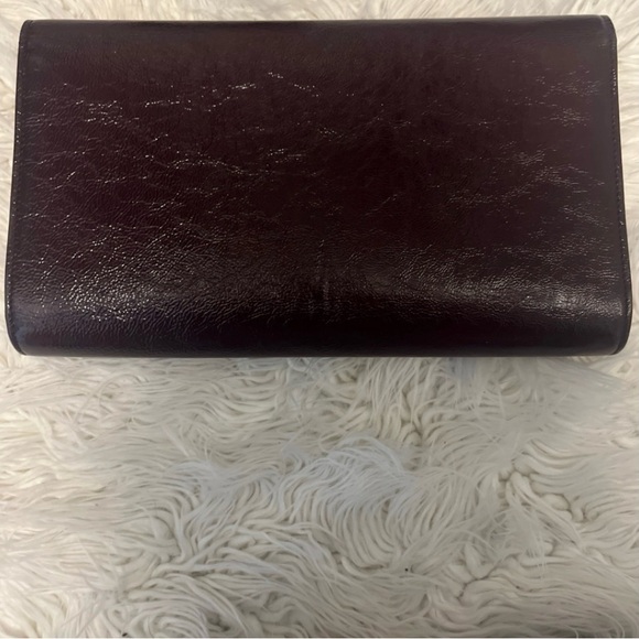 Authentic YSL burgundy Large clutch - Picture 5 of 6